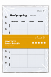 Oh So B Organiser -Meal Prep & Shopping List inserts