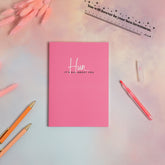 Hun It's All About You Softback Lined Notebook - Pink