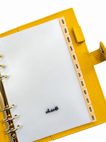 Oh So B Organiser - Monthly dividers insert