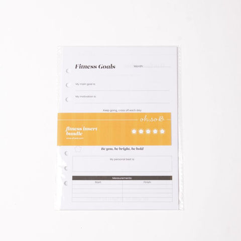 Oh So B Organiser - Fitness inserts
