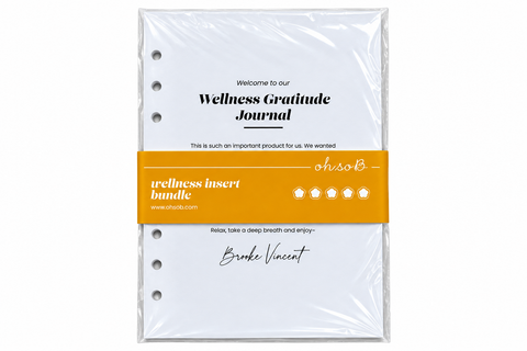 Oh So B Organiser - Wellness Gratitude & Journal inserts